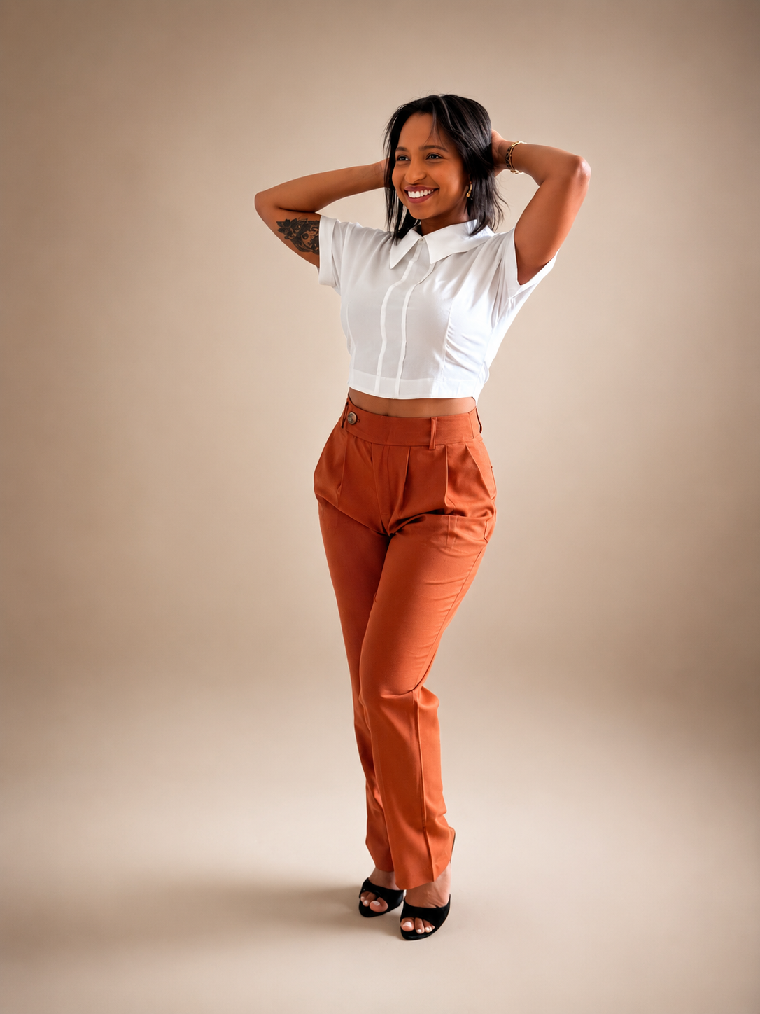 Tailored Straight-Leg Pants