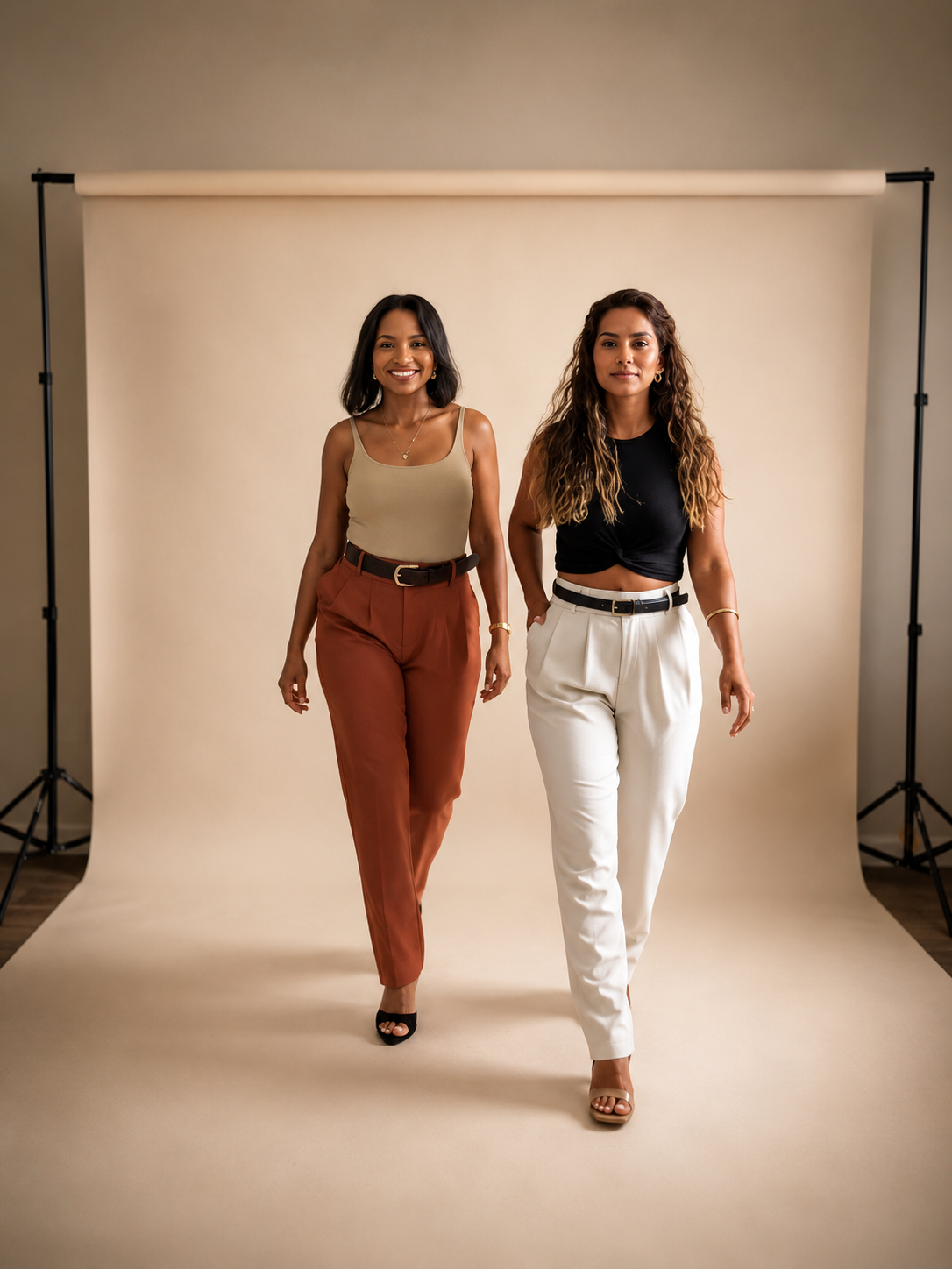 Tailored Straight-Leg Pants