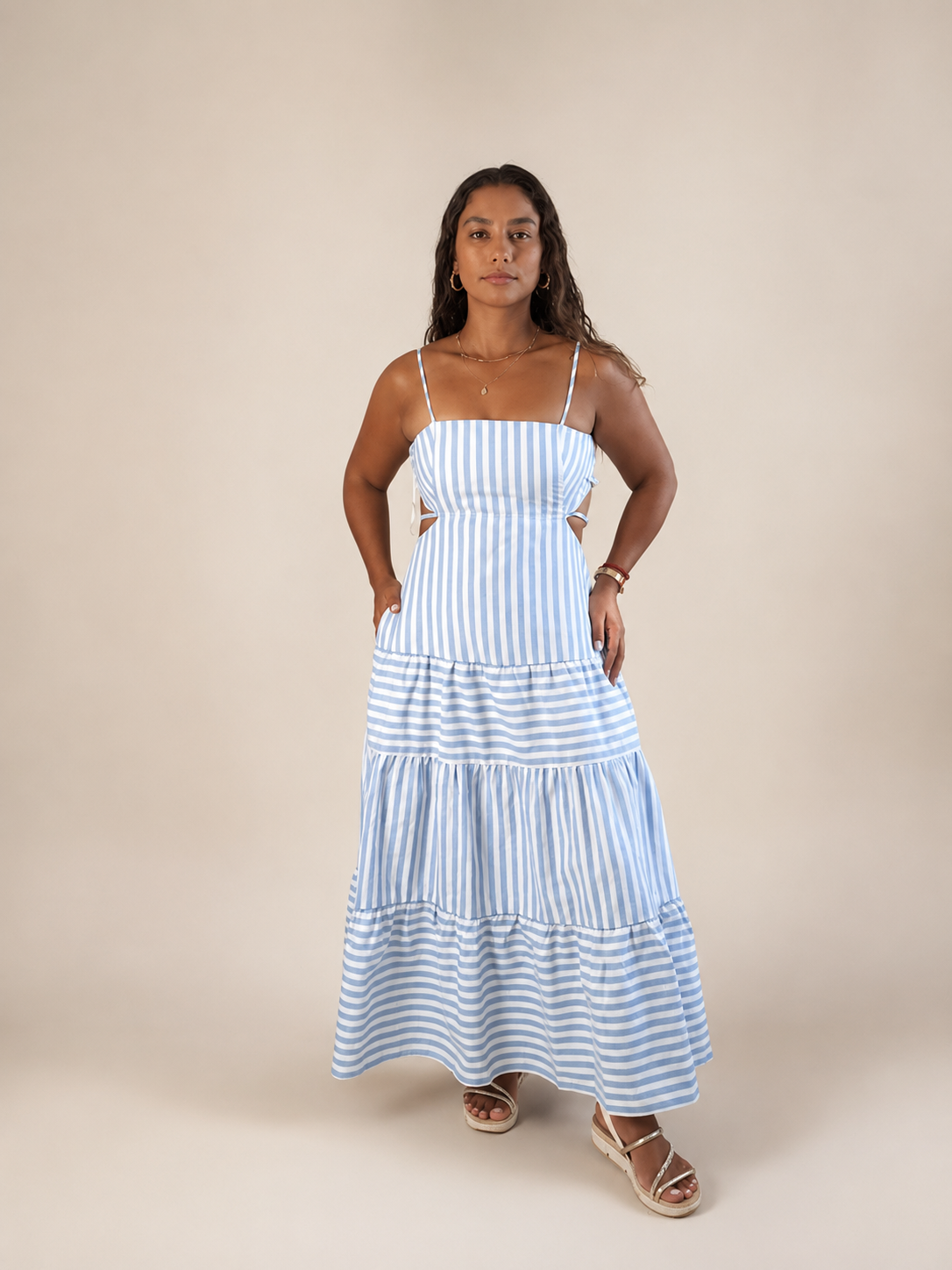Serenity Striped Maxi Dress