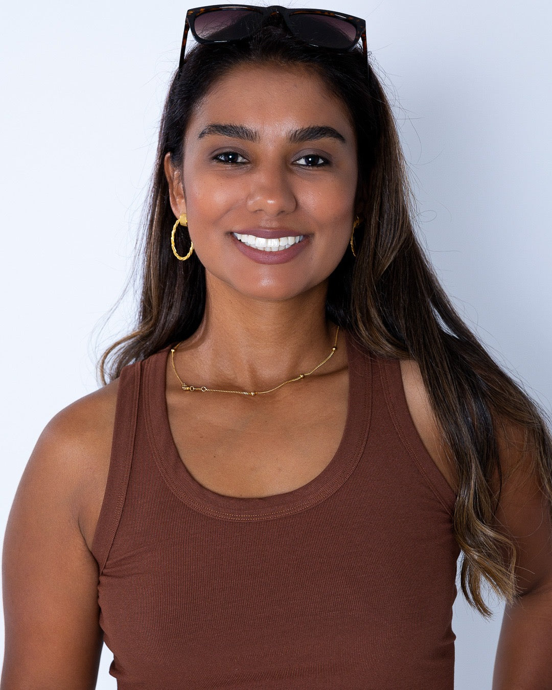 Essential Rib tank Top - Coffee Brown