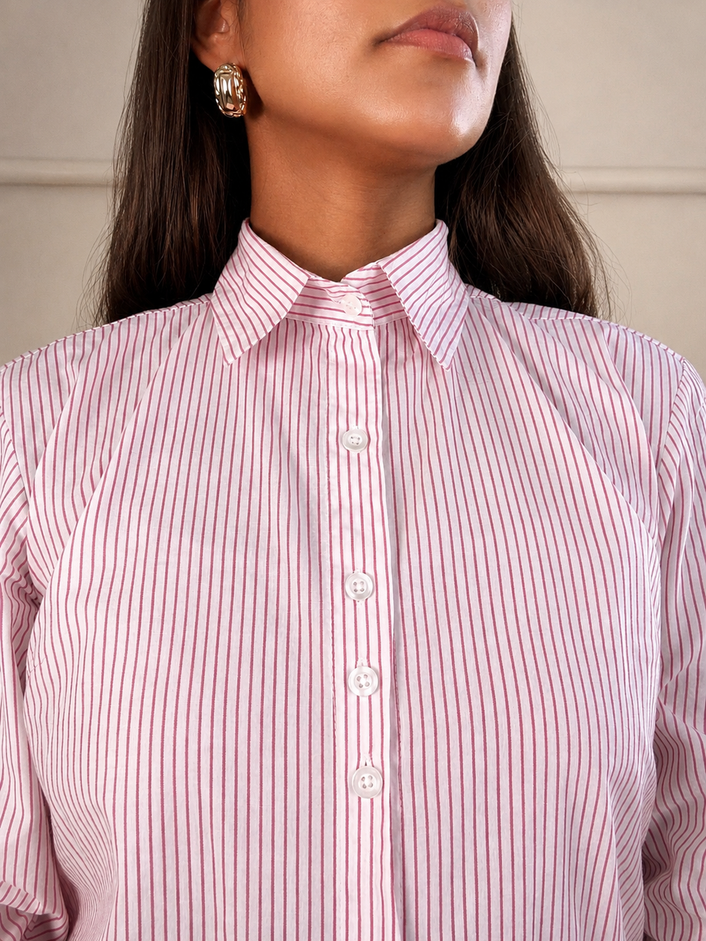 Classic Striped Button-Up Shirt