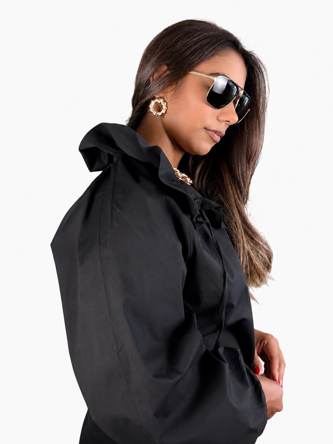 Black Statement Blouse