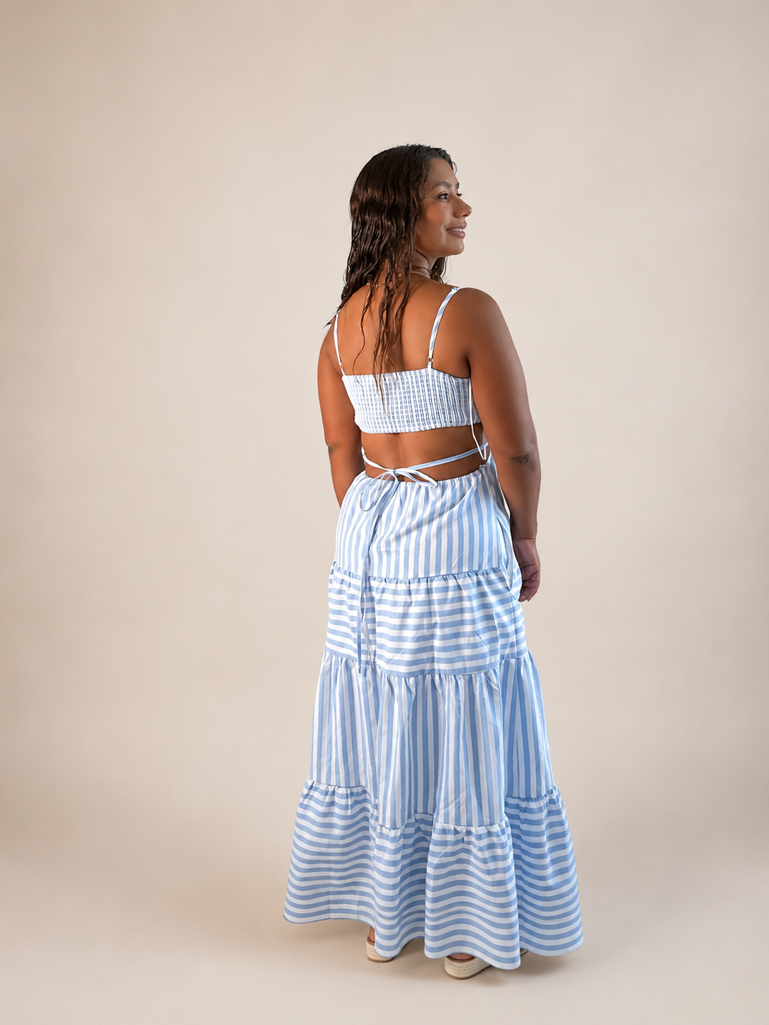 Serenity Striped Maxi Dress