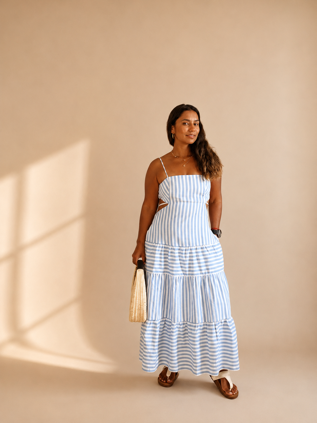 Serenity Striped Maxi Dress