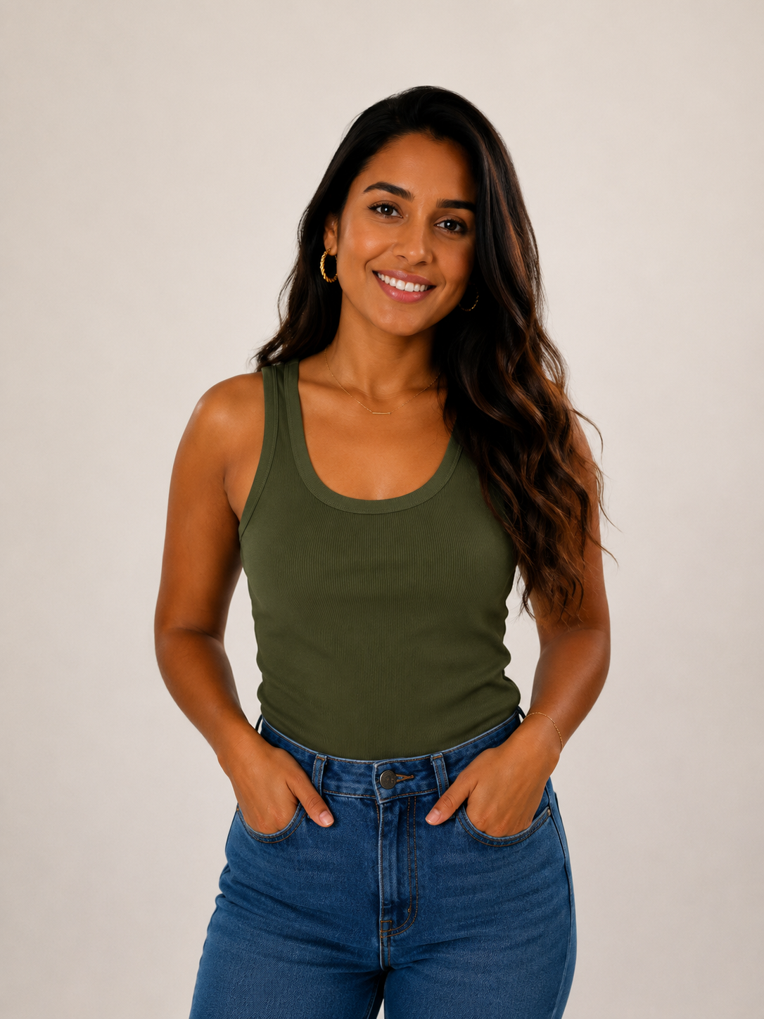 Essential Rib tank Top