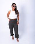 Cargo Linen Cuff Pants – Olive Green