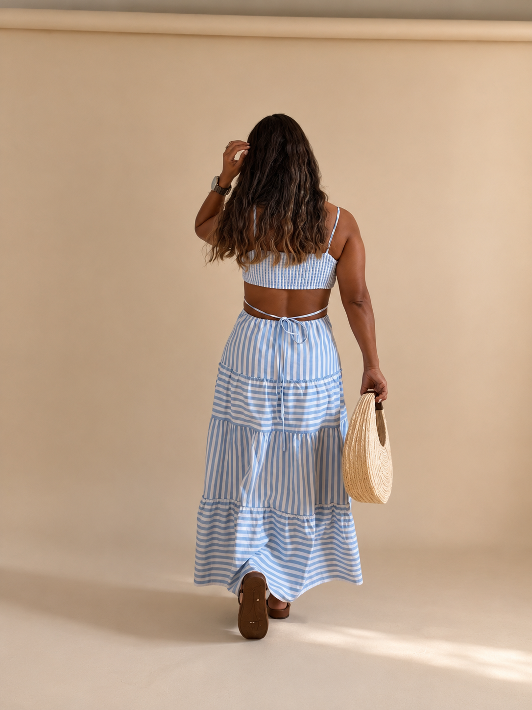 Serenity Striped Maxi Dress
