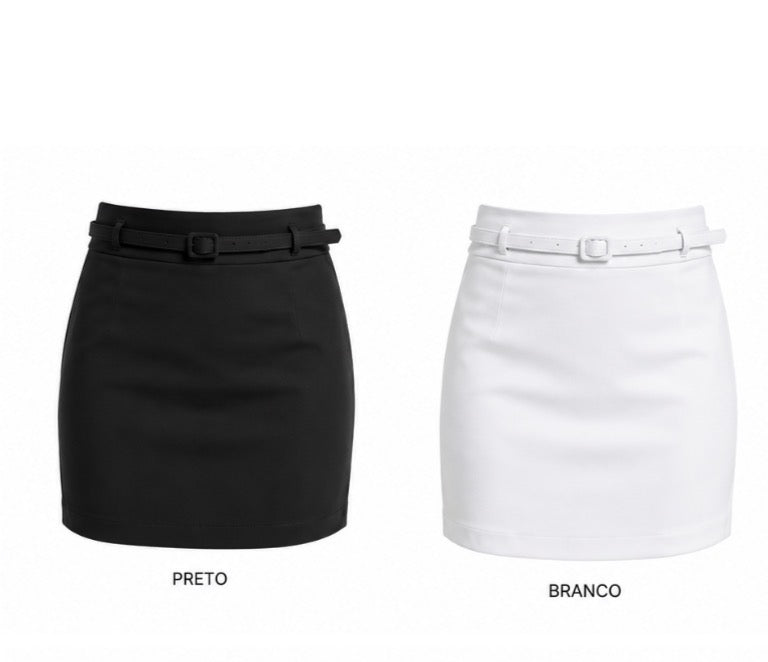 Belted Tailored Skort