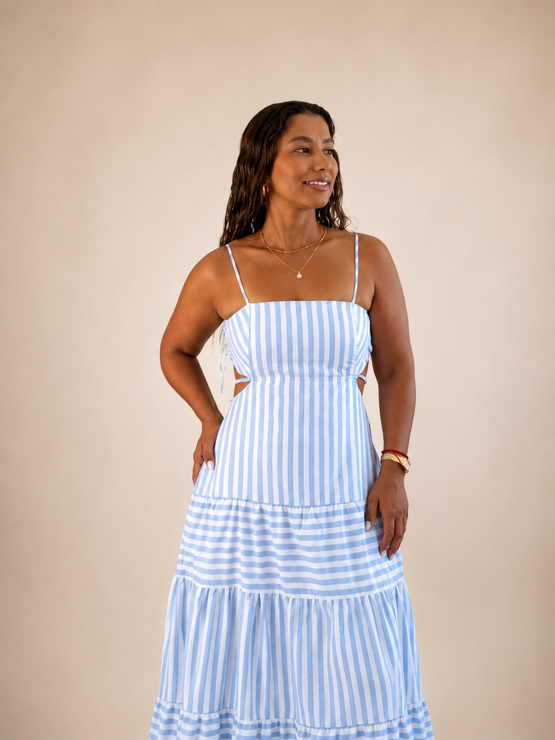 Serenity Striped Maxi Dress