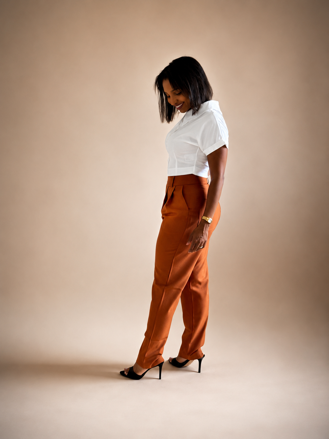 Tailored Straight-Leg Pants