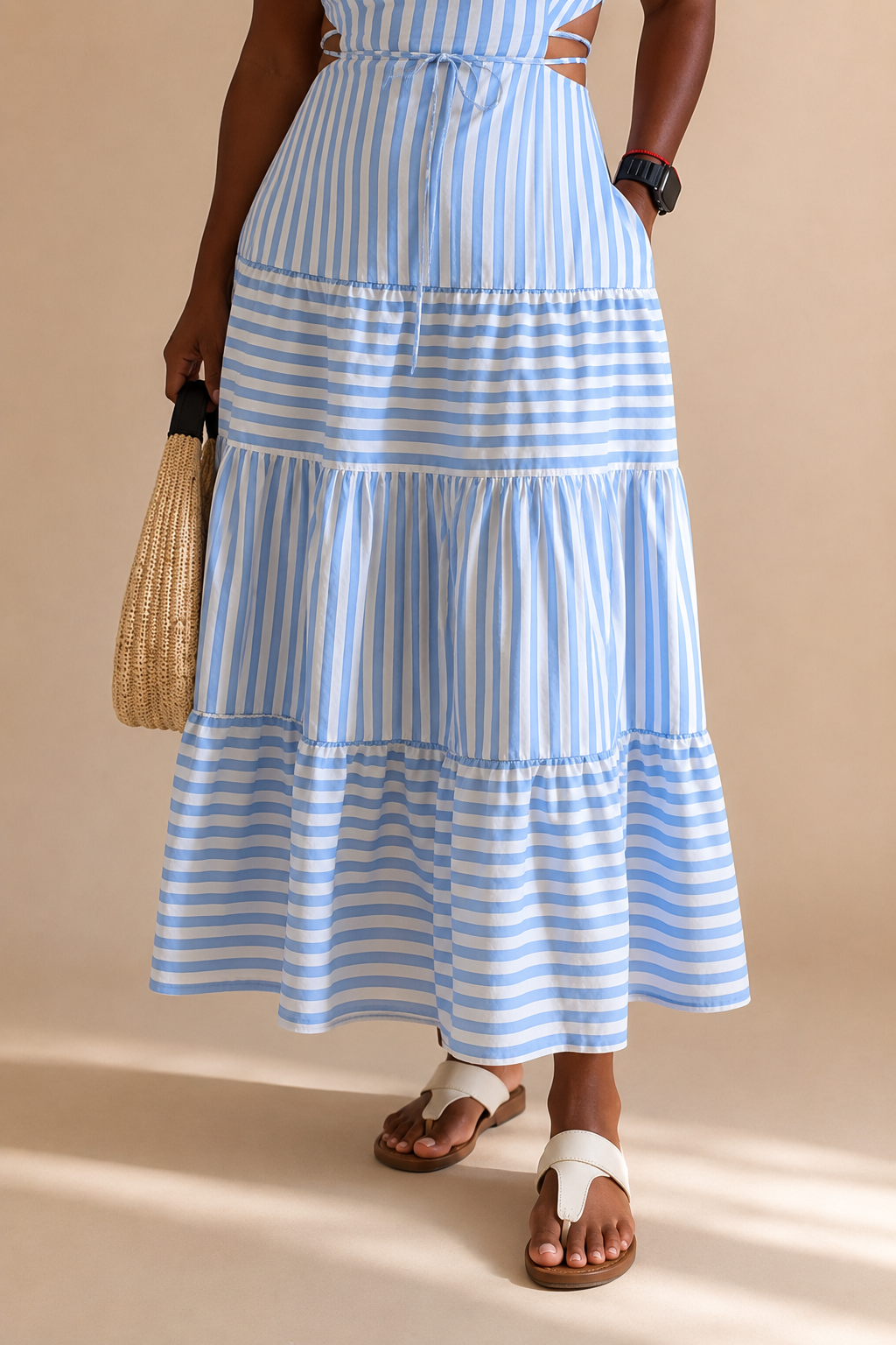 Serenity Striped Maxi Dress