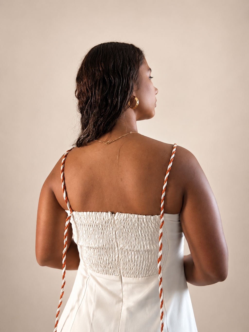 Ivory Corset Maxi Dress
