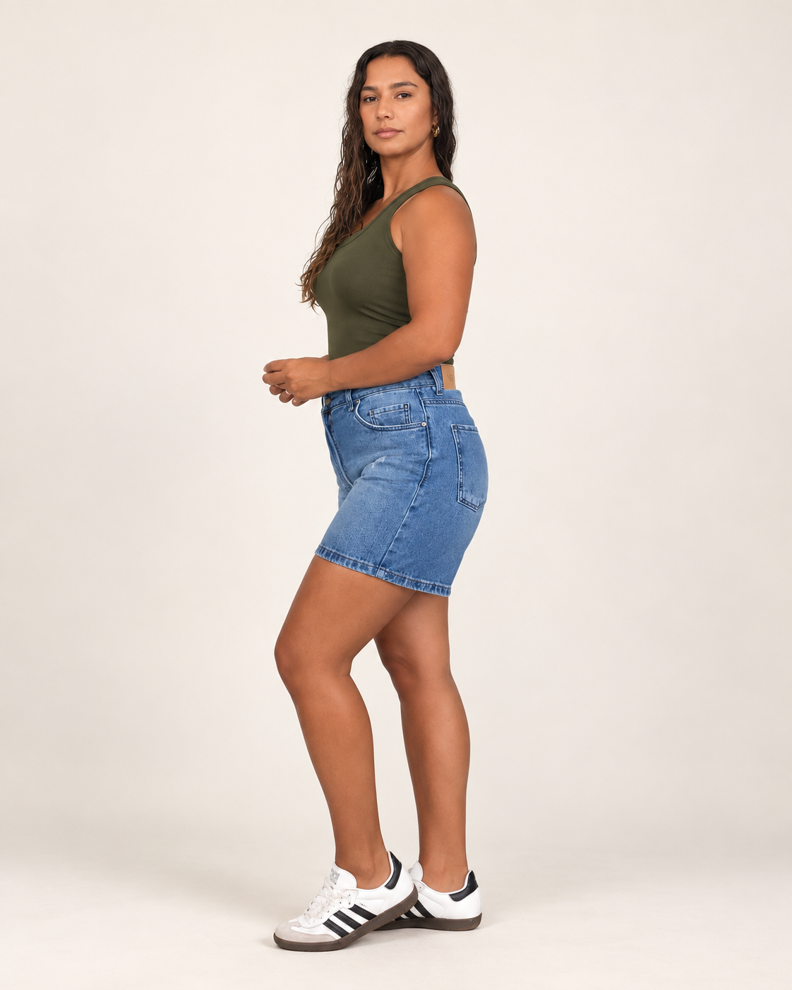 Modern Denim Bermuda Shorts
