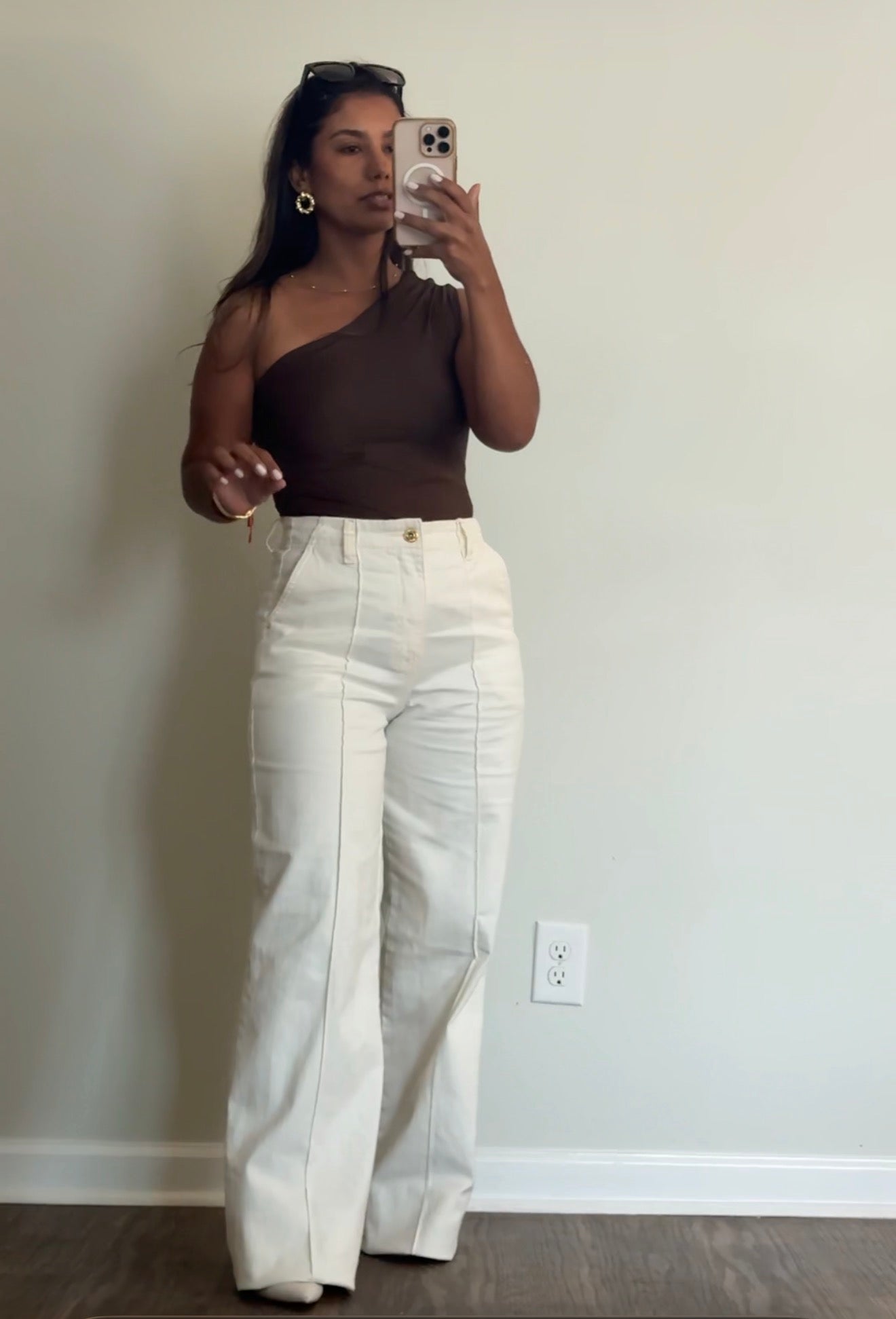 Off-White Wide Leg Pants