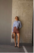 Satin Lace Trim Shorts