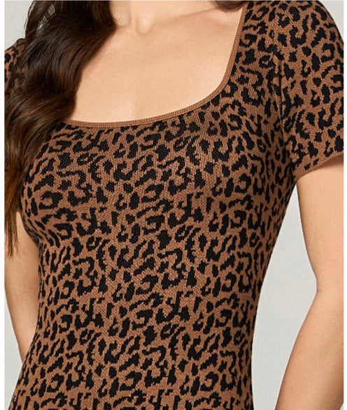 Animal Print Midi Dress